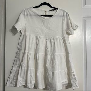 Nasty Gal Tier Ruffle Smock Mini Dress